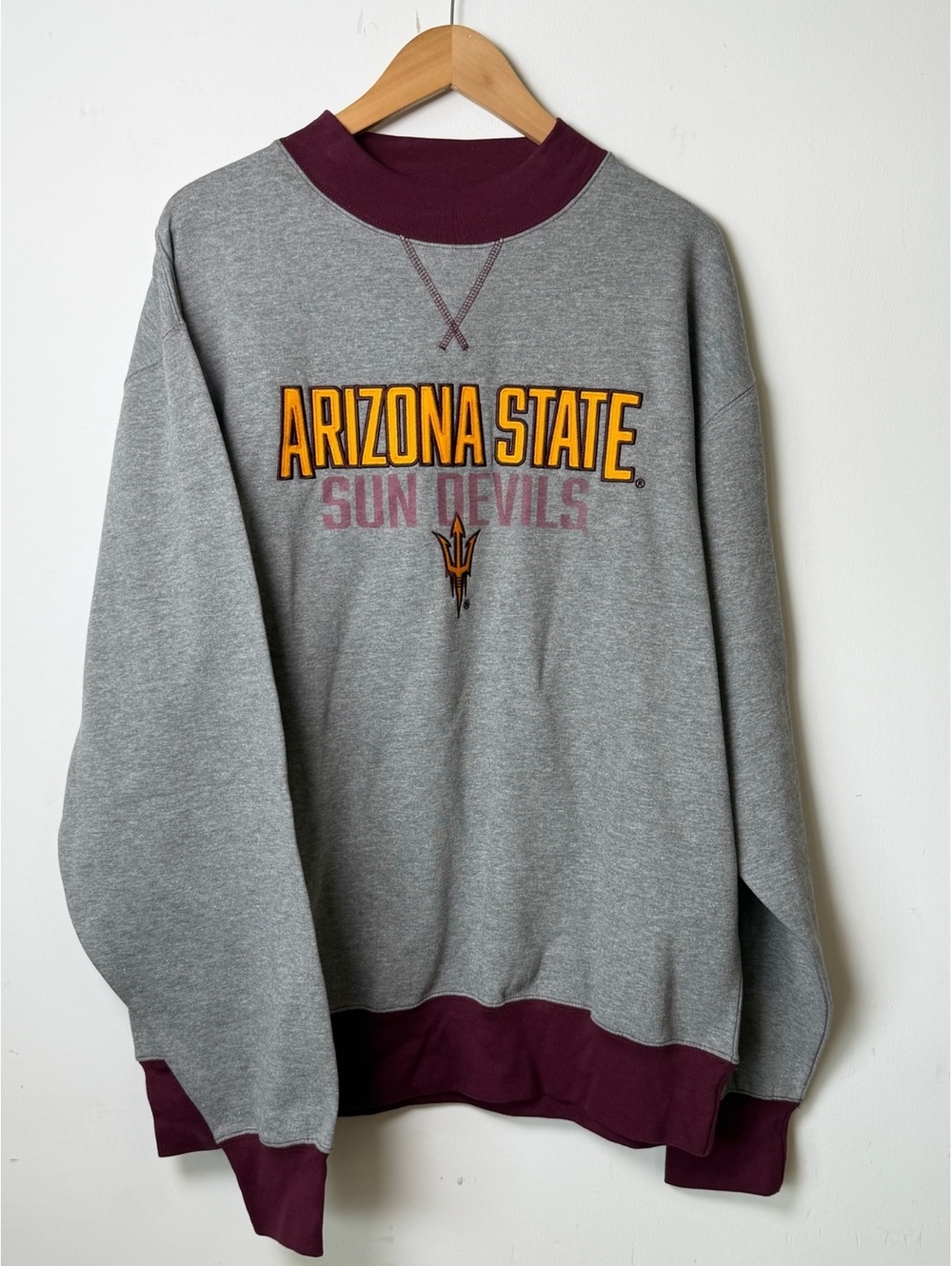 Arizona State Sun Devils Blue 84 Gray Sweatshirt Womens Large